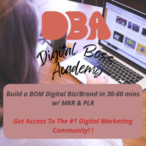 DBA Digital Boss Academy - Volume 1 - #1 PLR-Community - With FREE Sneak Peak