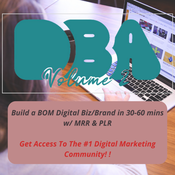 DBA Digital Boss Academy – Volume 1 – #1 PLR-Community Digital Marketing course